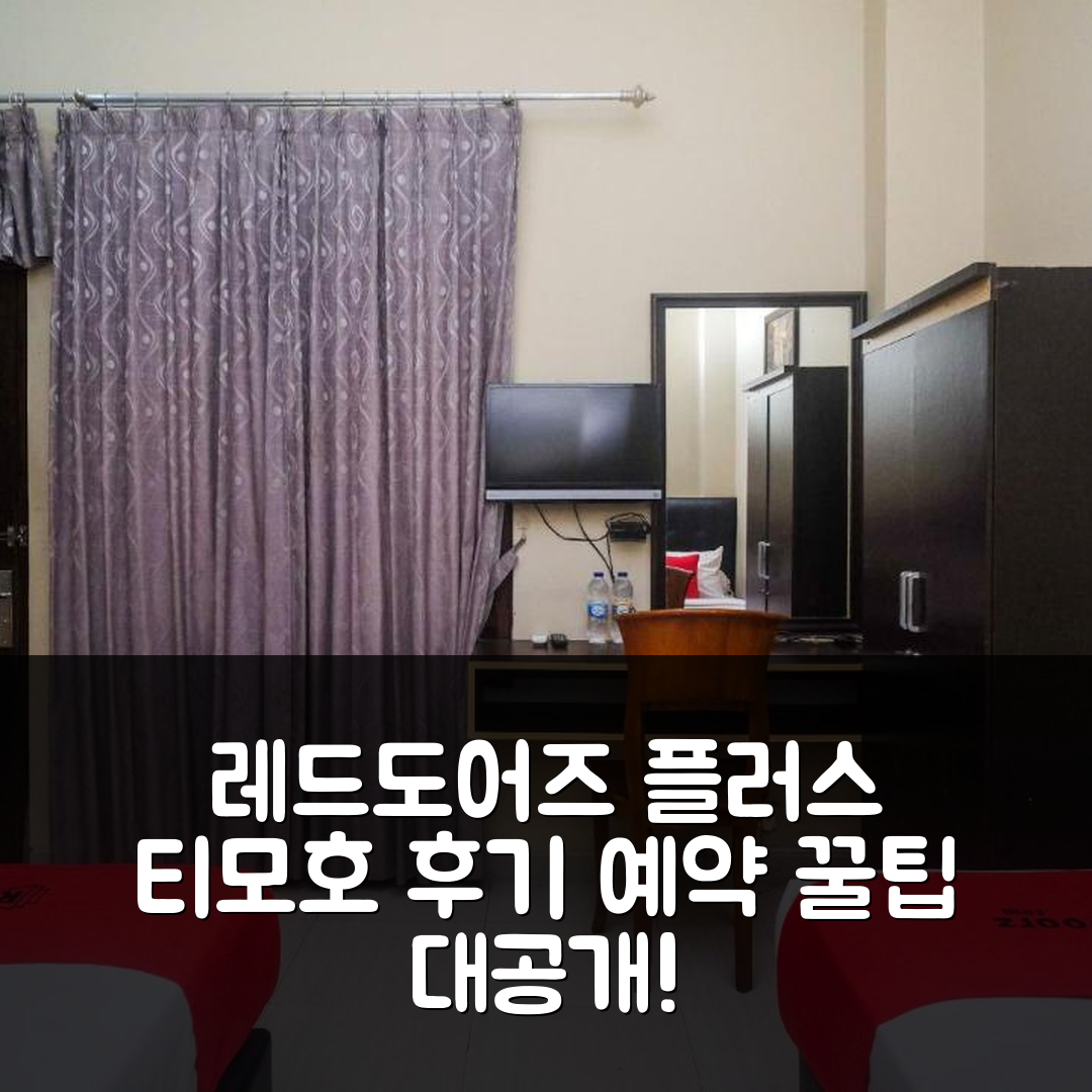레드도어즈 플러스 티모호 후기 & 예약 꿀팁! (족자카르타 / 욕야카르타