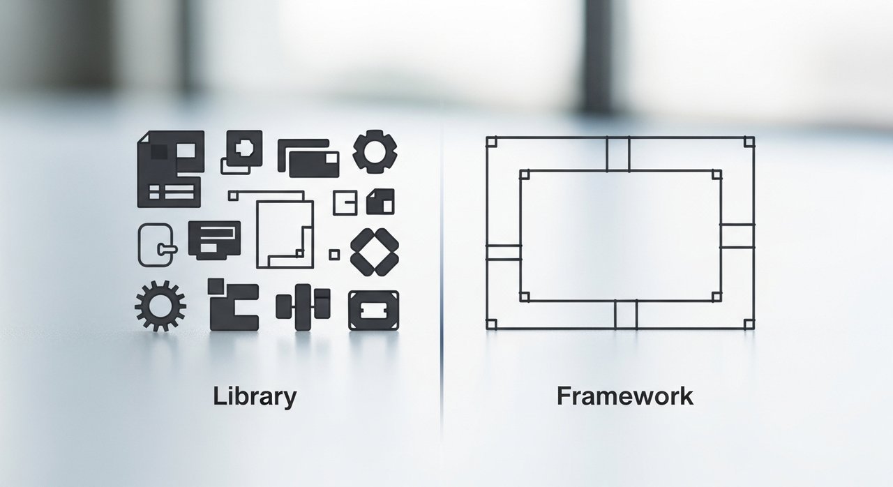 라이브러리와 프레임워크 차이 개발에서 역할 비교, 3분 가이드